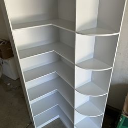 White Book Shelf - 6 Tier