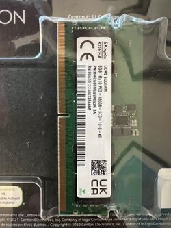 RAM 16 GB DDR5 4800 SODIMM (2x Modules 8GB)