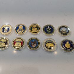 Multiple Challenge Coins For Sale