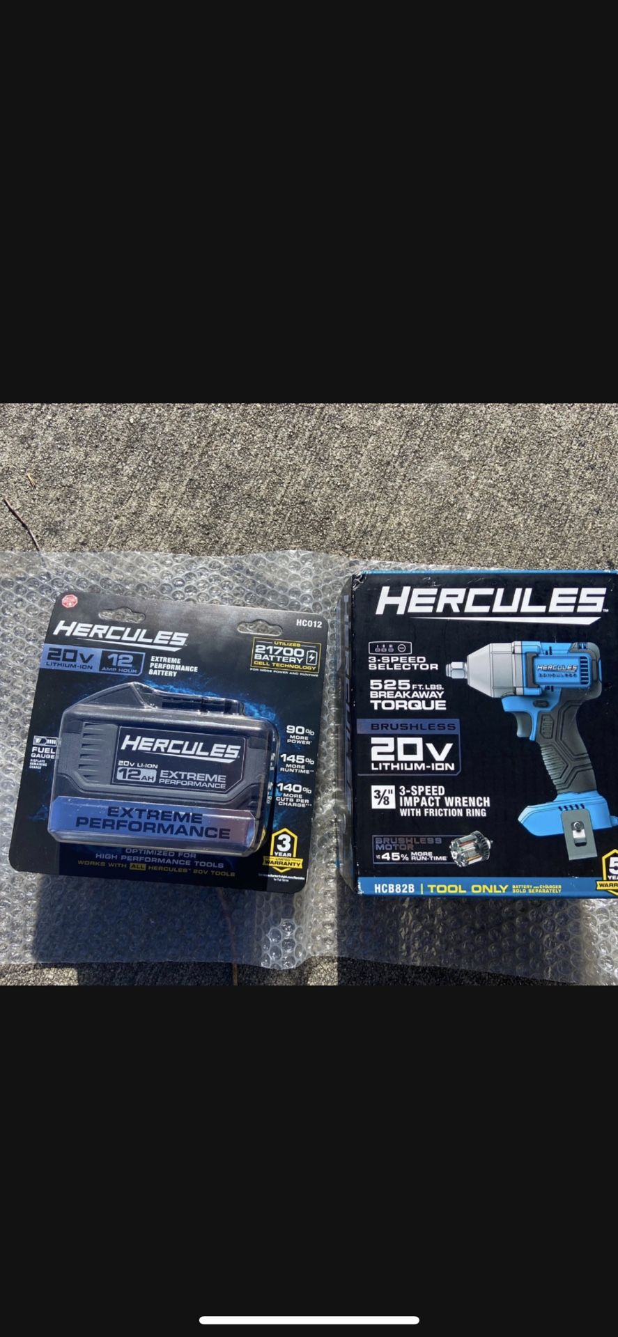 20 Volt 3/8 “ 3 Speed Brushless impact Wrench / 12 Ah Battery 🔋