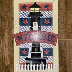 Patriotic Welcome Wall Decor