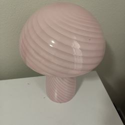 Pink Mushroom Lamp