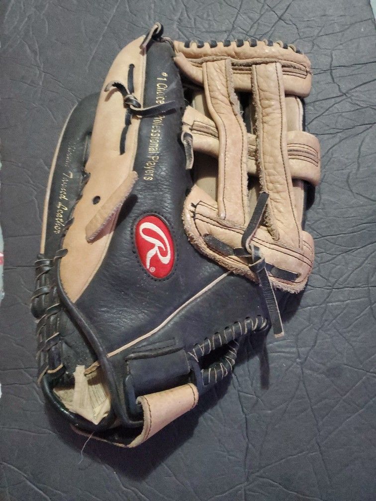 Rawlings Player Preferred 13.5" Softball Baseball Glove LHT RSG1W Black/Tan 