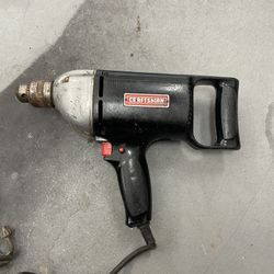 Vintage Craftsman Corded Electric Drill Reversable