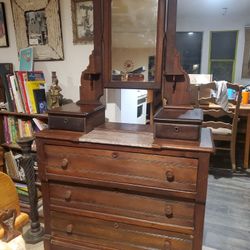 Beautiful Old Victorian Dresser 