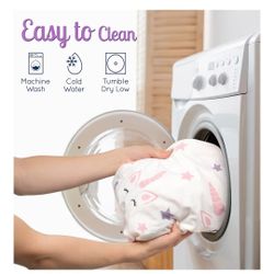 GROW WILD Unicorns & Rainbows Fitted Crib Sheets Girl