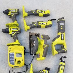 RYOBI 9pc Tool Set Comvo. Deal ( Tools Only)