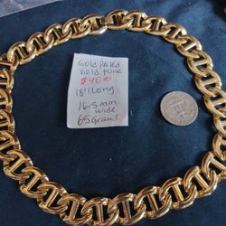 Necklace Gold-plated Custome Jewelry vintage to now read description please 