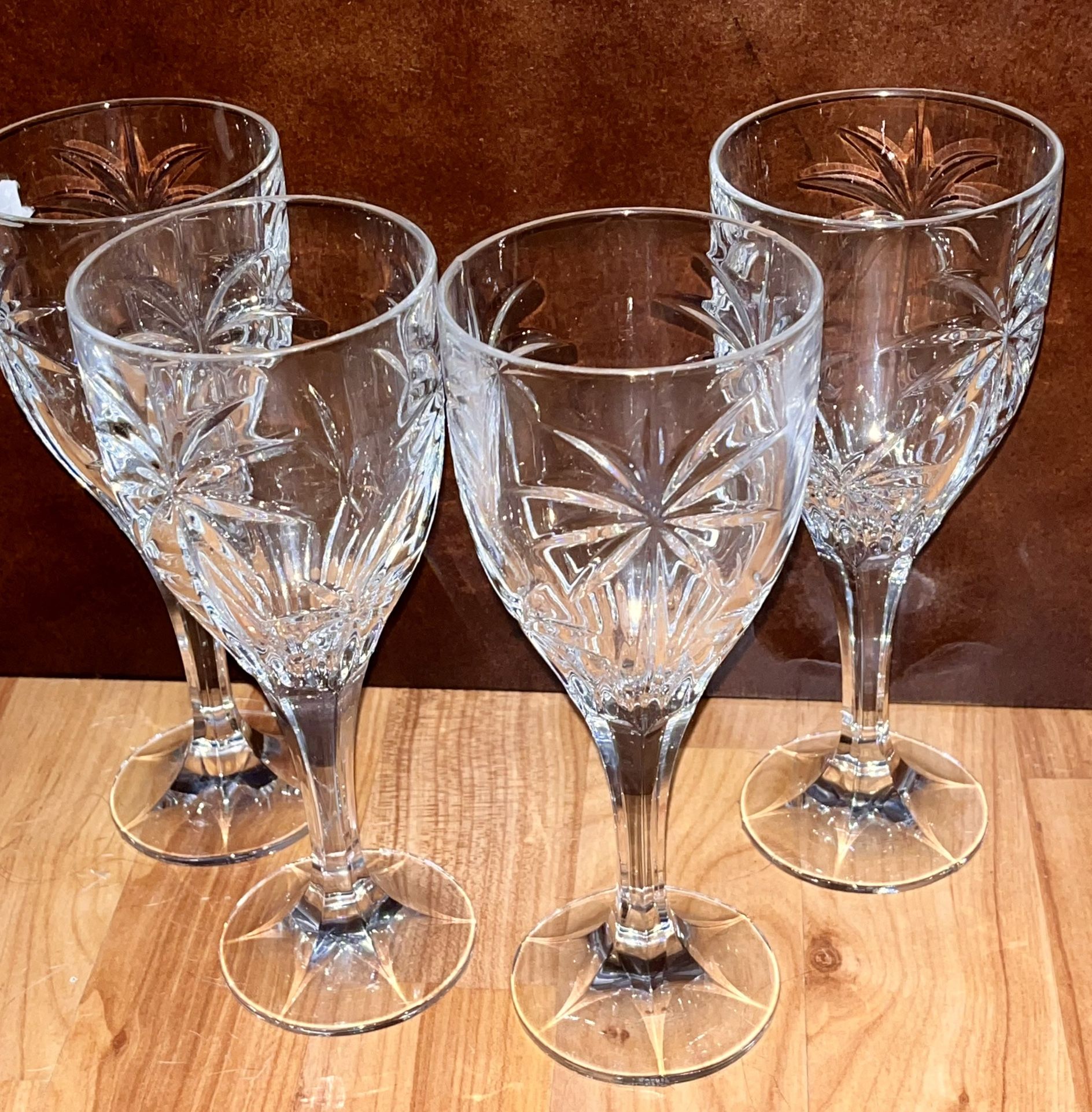 Godinger Crystal Shannon South Palm Beach wine glasses