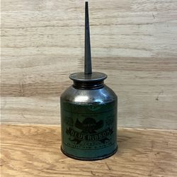 1920’s Belknap Hardware & MFG CO. Blue Ribbon Oil Can - Green
