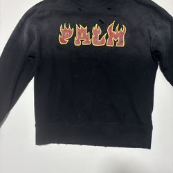 Palm angles vintage sweater flame graffiti 