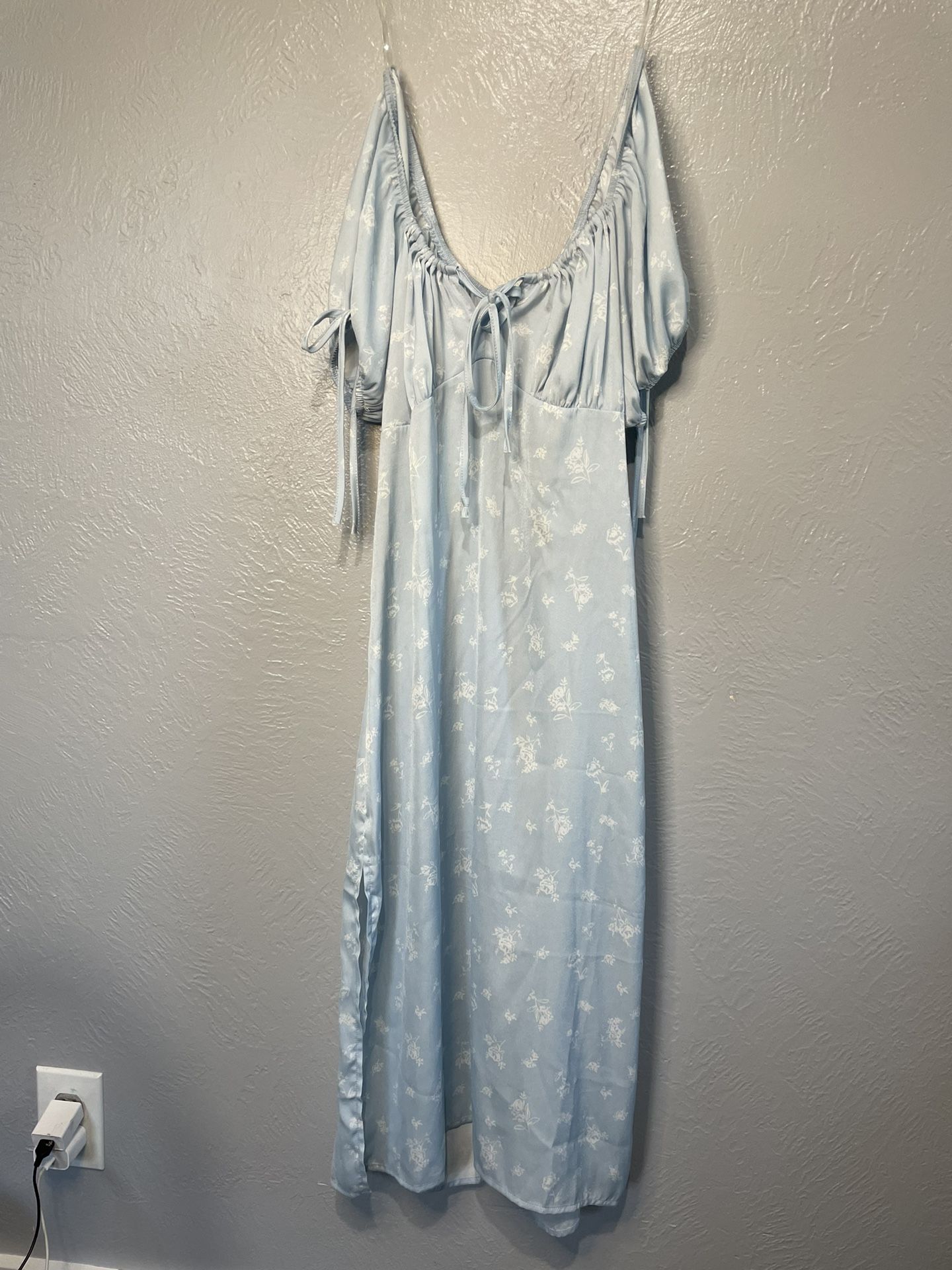 Floral Light Blue Pacsun Dress (S)