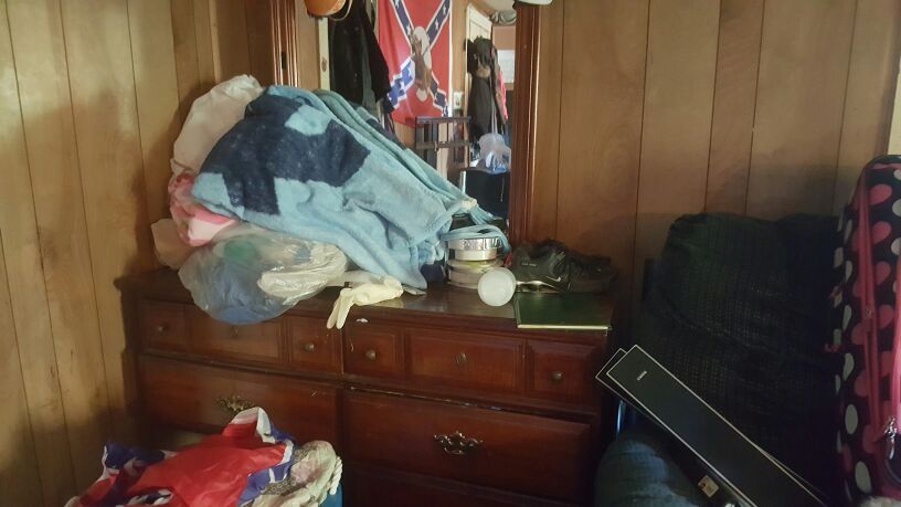 Dresser with mirror