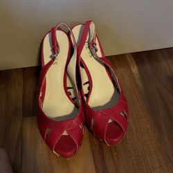 Red Guess Heels 