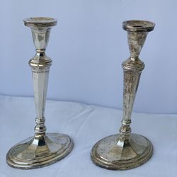 Vintage Paradigm Exclusives India Silverplated Candle Stick Holder Silver