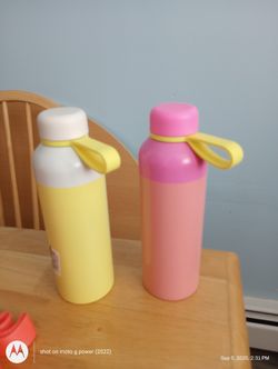 Water Bottle Thermos with Adjustable String Bag 
