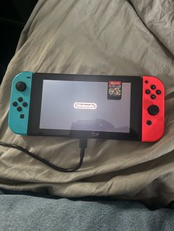 Nintendo switch with Mario kart eight deluxe