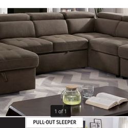 Sectional With Sleeper And Storage