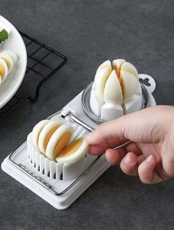 2 Pcs Of Egg Cutter Stainless Steel 2 In 1