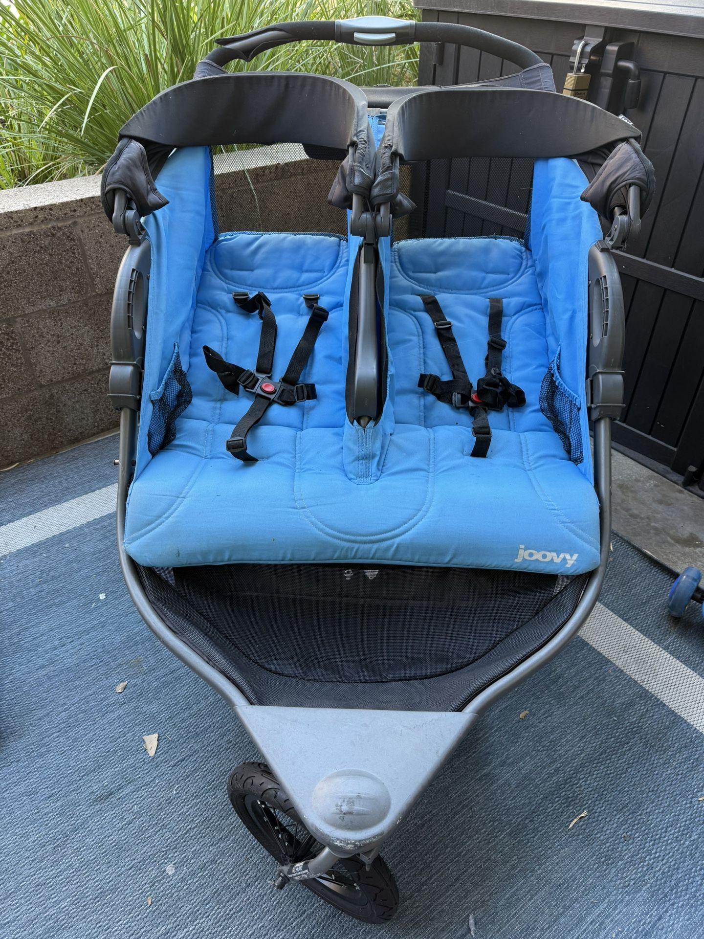 Joovy Dual Stroller- Blue
