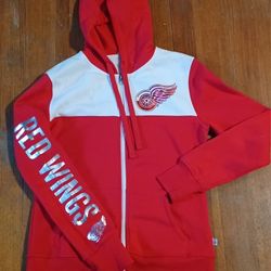 Women's Size Medium Detroit Redwings Fullzip Hoodie
