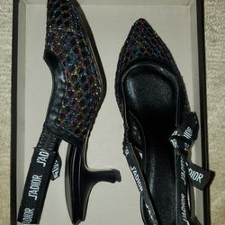 Dior Slingback Kitten Heels