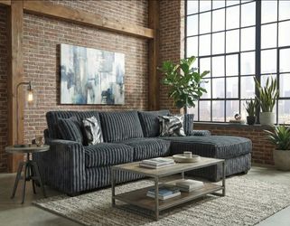 🔥 Brand new charcoal grey upholstered modern super comfy corduroy fabric L shape sectional couch/Sofa • Pay After Delivery 🚚