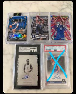 Jalen Brunson 1/1 Autograph SGC 10, 3 Cooper Flagg RC /150