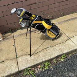 Jr Kids Golf Bag & Clubs 