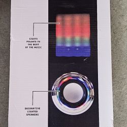 New Craig, Illuminating Tower Speaker System, black with color changing lights
