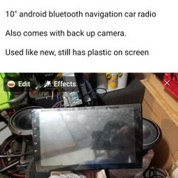 10" Android Car Radio Bluetooth Gps