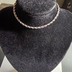 Stainless Steel Rope Chain Bracelet Gold Tone