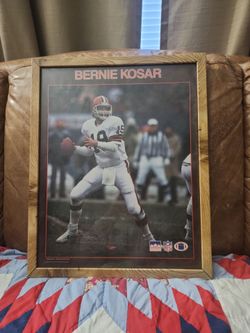 Bernie Kosar Framed NFL Poster Cleveland Browns