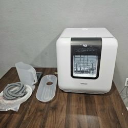 comfee portable countertop dishwasher white built in tank