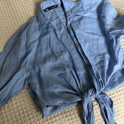 Zara Tie Front Top