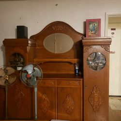 Antique Victorian China Hutch / Cabinet