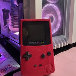 Gameboy Color Berry Pink- Tested/Working