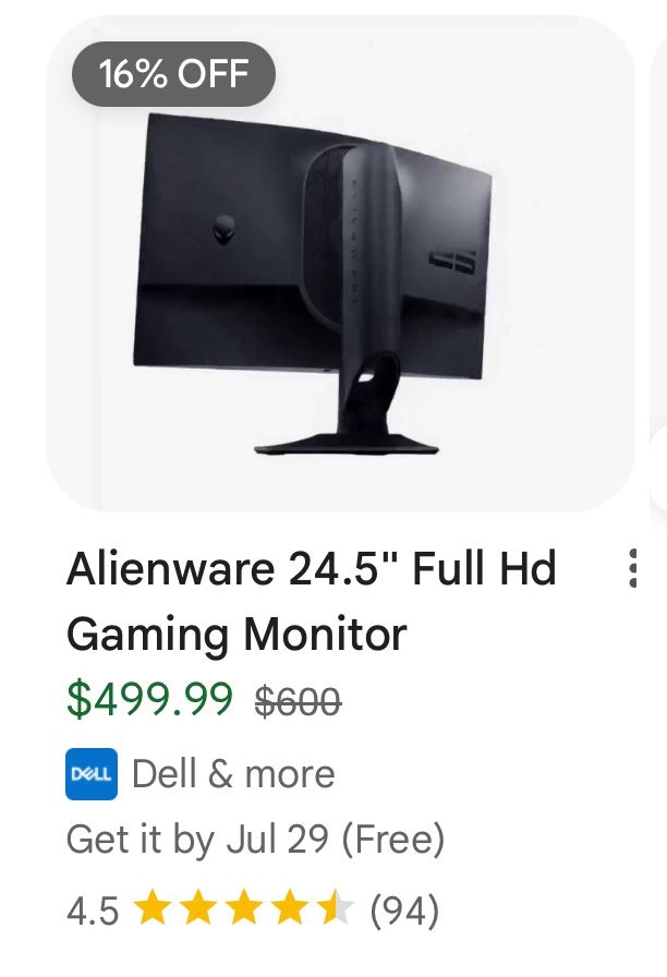 Alienware 500hz Monitor