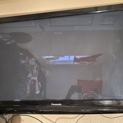 Panasonic 50’ Tv With Remote
