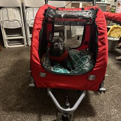 Red dog Stroller 