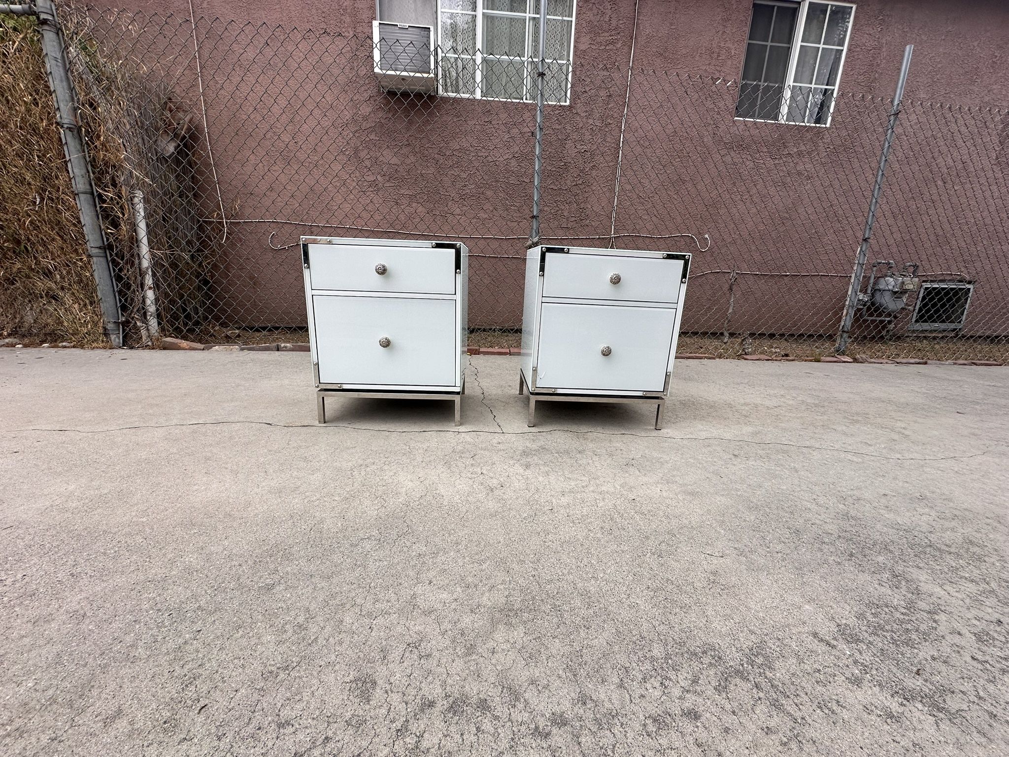  Modern Bedside Tables End Tables Nightstands Set Of (2)