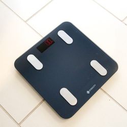 Glass digital display bathroom body weight Bluetooth smart scale

