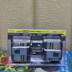 2 Ryobi 18v 12ah Batteries Brand New 