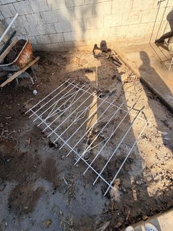 White metal window guard