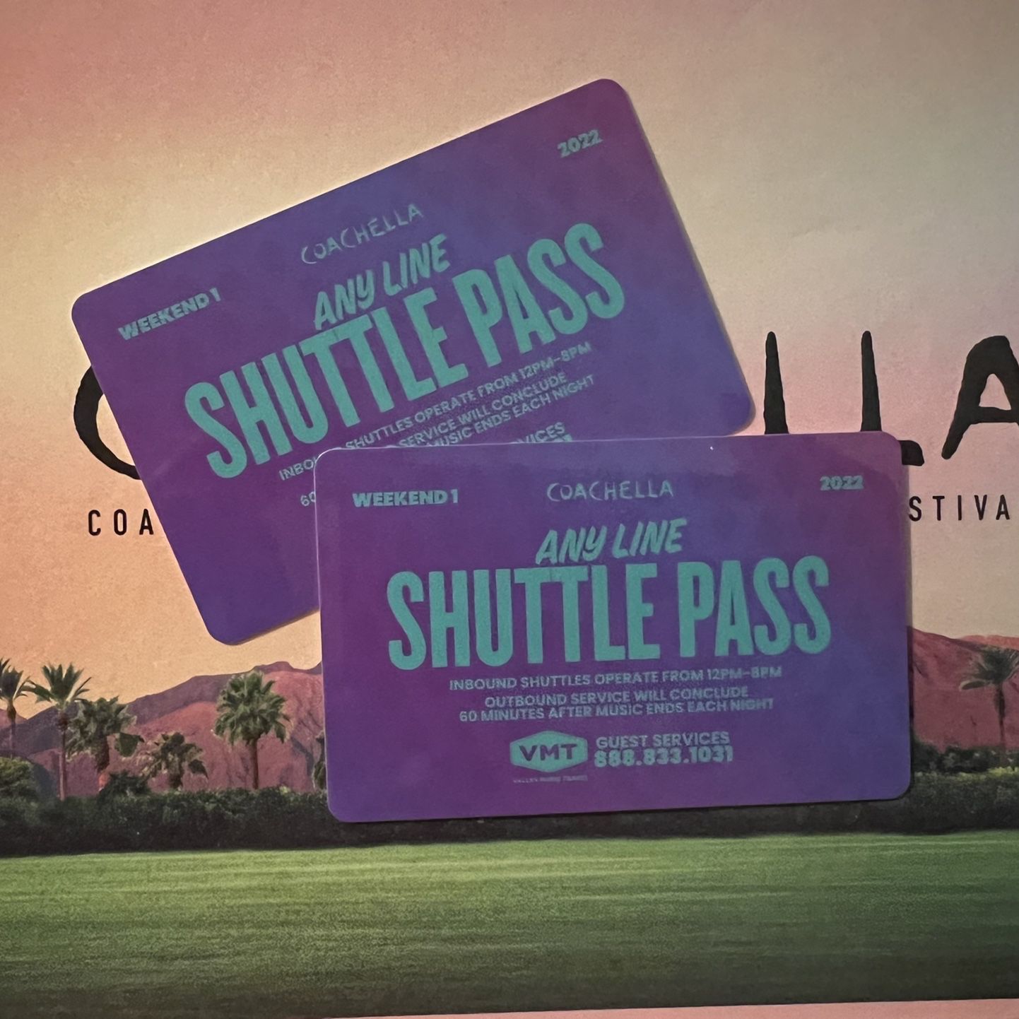 Coachella Shuffle Pass Only Weekend 1