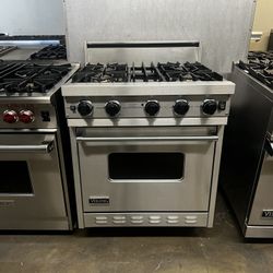 Viking 30”Wide Gas Range Stove in Stainless Steel