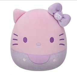 8" Squishmallow Hello Kitty 50th Anniversay Pink Ultra Soft Toy