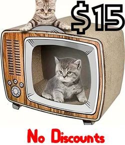 (NEW) TV Cat House / Scratcher