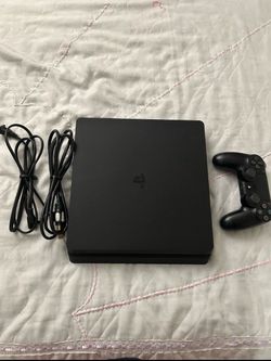 PlayStation 4 upgraded 2TB with one controller and cables
