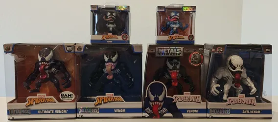 Jada Toys Metalfigs Marvel Venom 6-Piece Collection